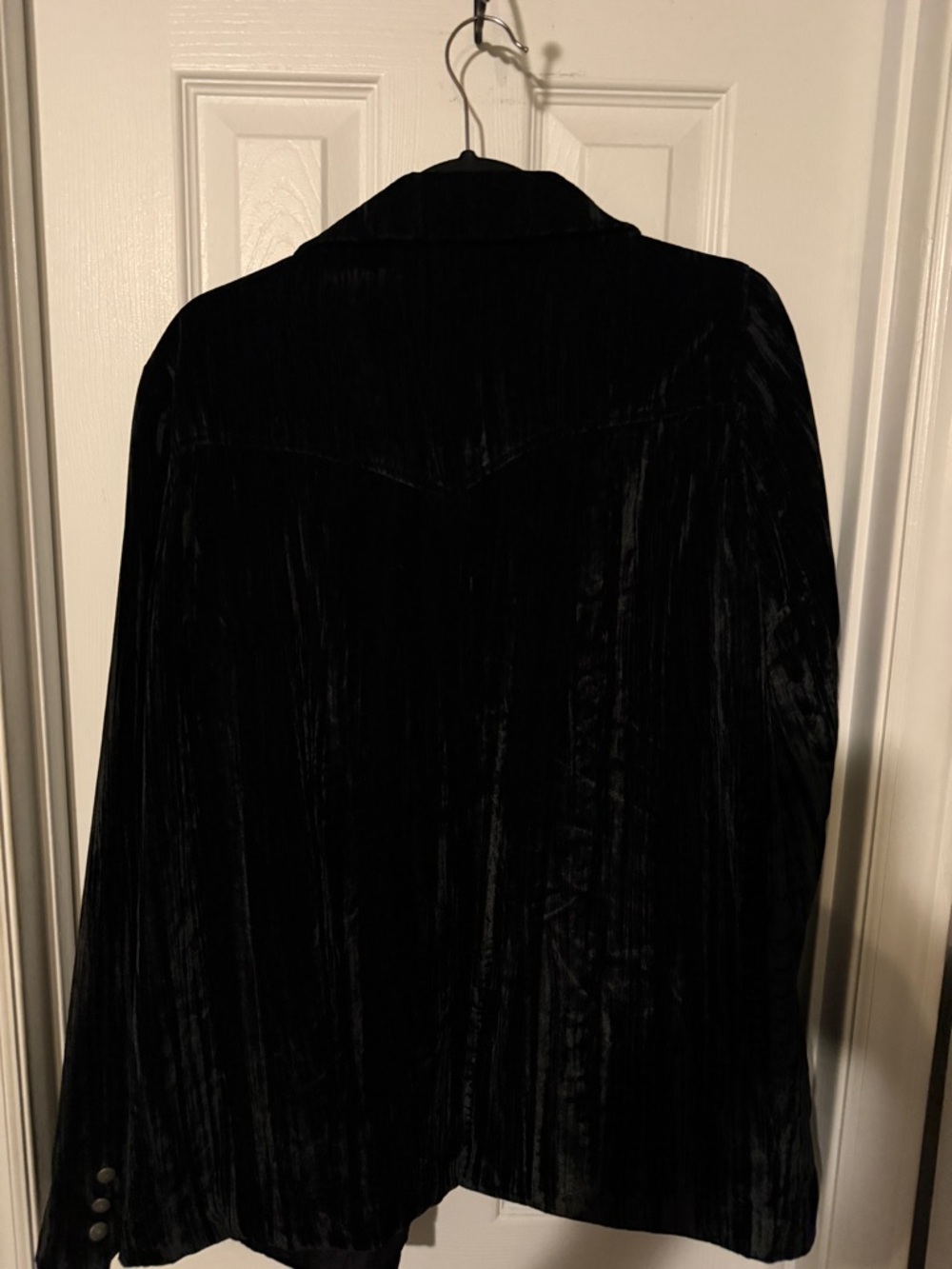 Wrangler Retro Party Velvet Black Blazer Jacket  XL - Picture 5 of 6